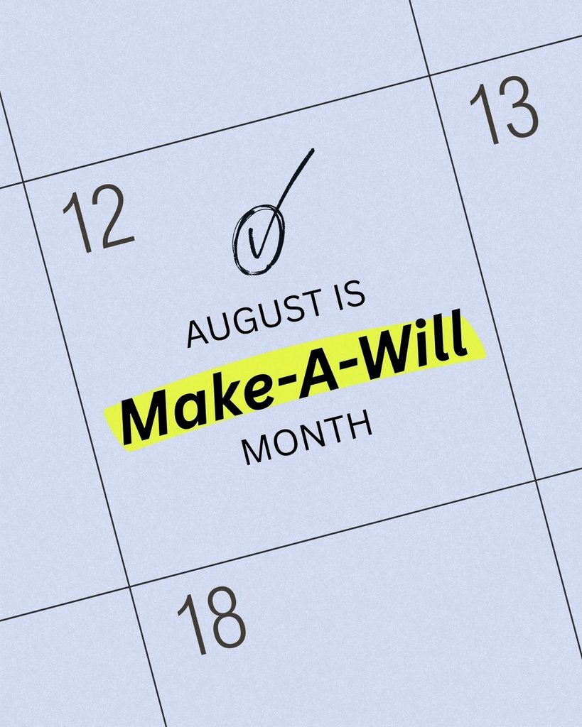 Make a Will Month Graphic